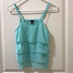 Rue 21 ruffled spaghetti strap tank - size med